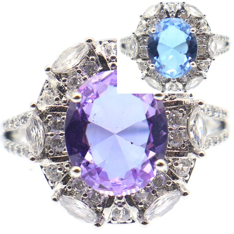 

Buy 3 Get 1 Free 22x17mm Anniversary Zultanite Alexandrite Topaz Violet Mystical Topaz Sapphire Emerald Present Silver Rings