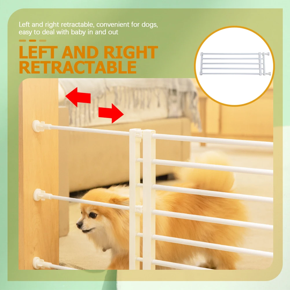 

Pet Gate Indoor Fence White Removable 24cm High 47-83cm Wide Safety Extra Wide Baby Gates for Doorways Stairways Hallways Kids