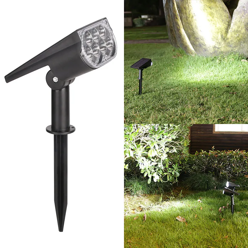 Solar Spotlight Outdoor 2/7LED Solar Landscape Spot Powered Wandlampen Waterdichte Kleurverandering Tuin Patio Loopbrug Camp Decor