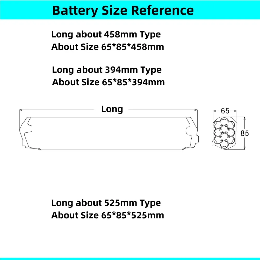 36V 10Ah 12.8Ah 13.4Ah 14Ah 16Ah 17.5Ah Starter Saber Li-ion Ebike Battery for Allegro Freedom Nakamura e-summit Surpass E-bike