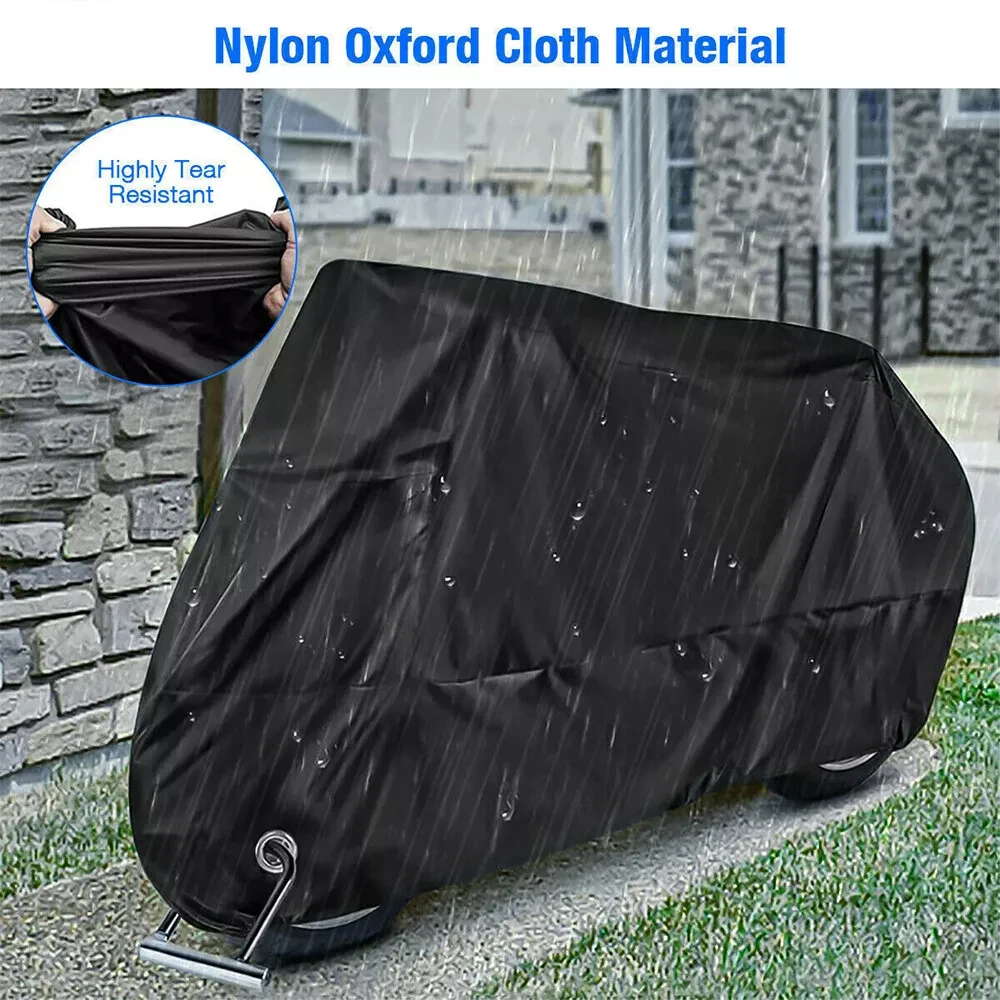 

Motorcycle Cover Waterproof Outdoor Indoor Scooter Wear-resistant Fabric Motorbike Cover All Season Dustproof UV Protective