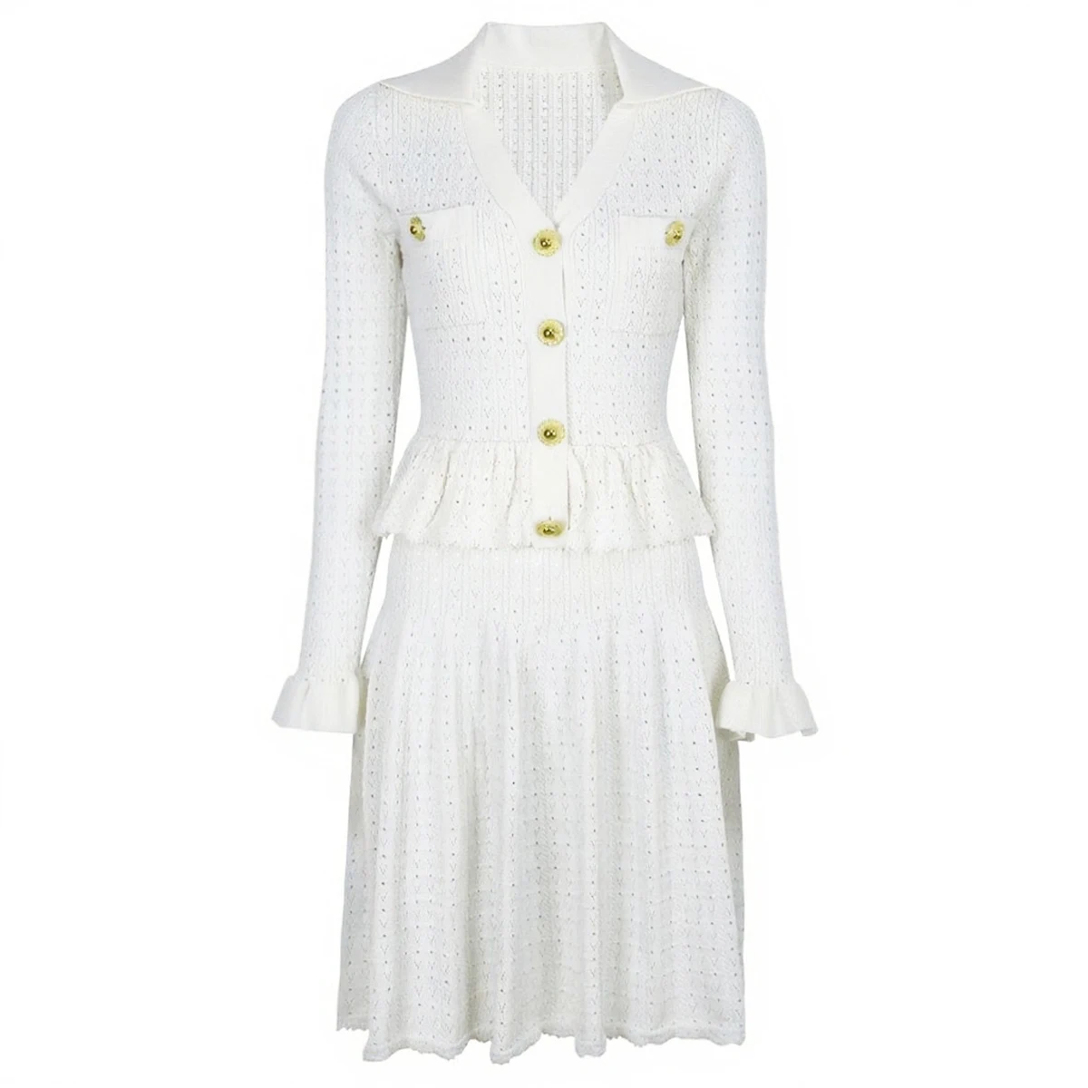 

Высокое качество, осеннее новое модное эластичное вязаное платье с лацканами, сексуальное облегающее и утягивающее женское платье с длинными рукавами