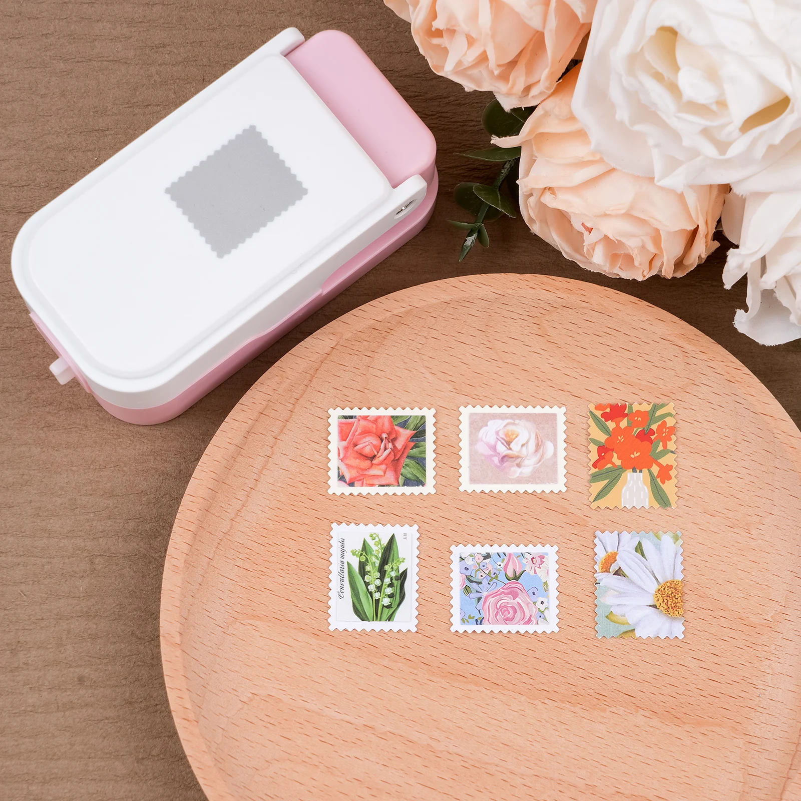 Layering Rectangular Craft Punches with Precision Alignment Cutout Postage-Stamp Rectangle Paper Punch for Journal &Scrapbooking