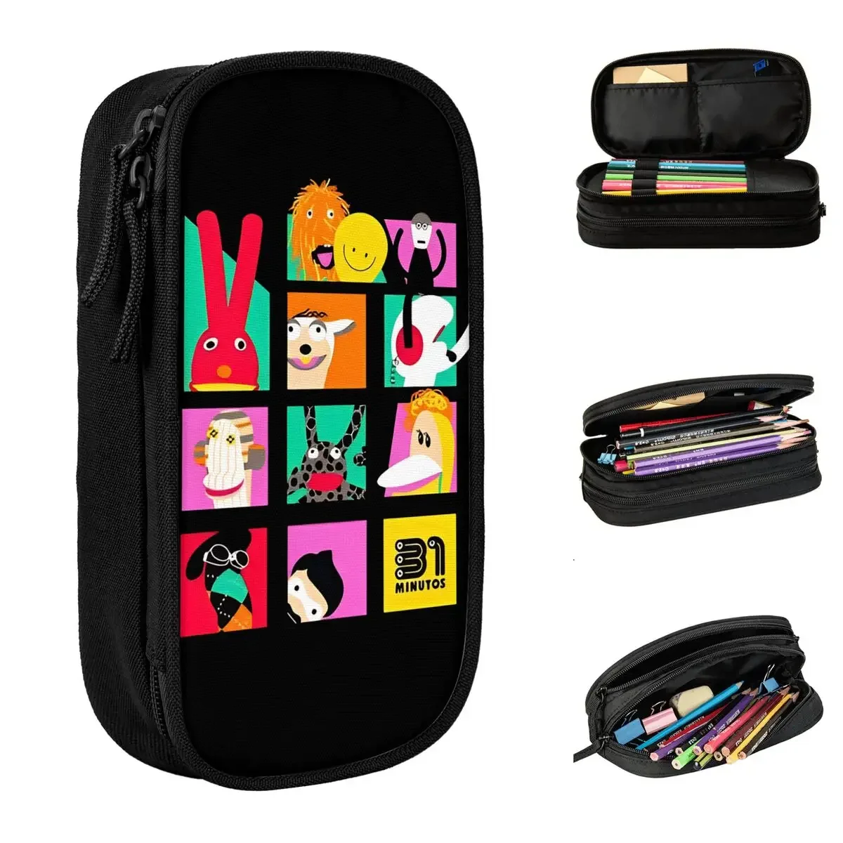 31 Minutos Pencil Case Chilean Comedy Pen Box Bag for Student Large Storage Students School Gift Pencilcases