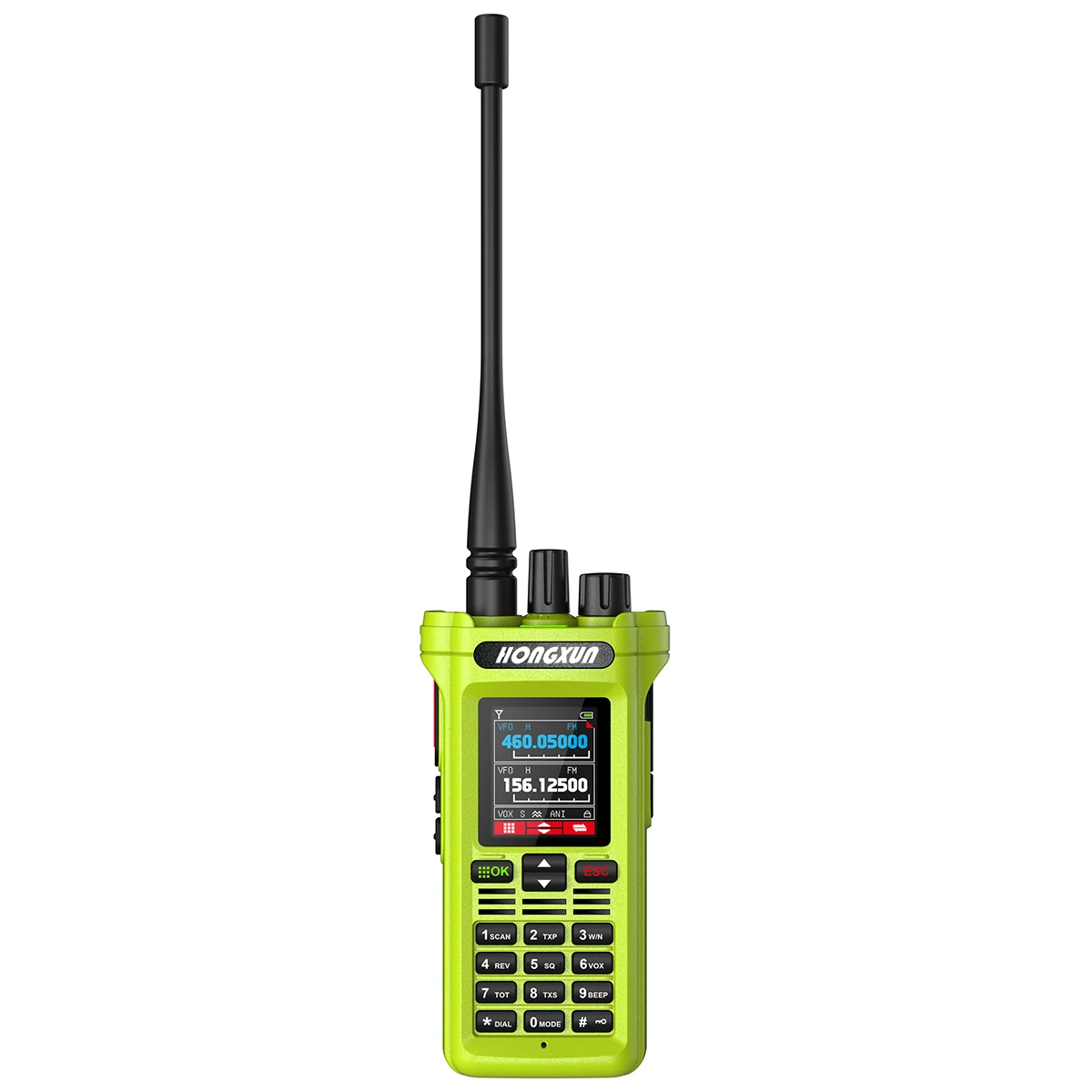 HONGXUN GP-15 10W High Power GMRS Handheld Two-Way Walkie Talkie Dual Band Intercom Interphone Long Range USB Charging for Car