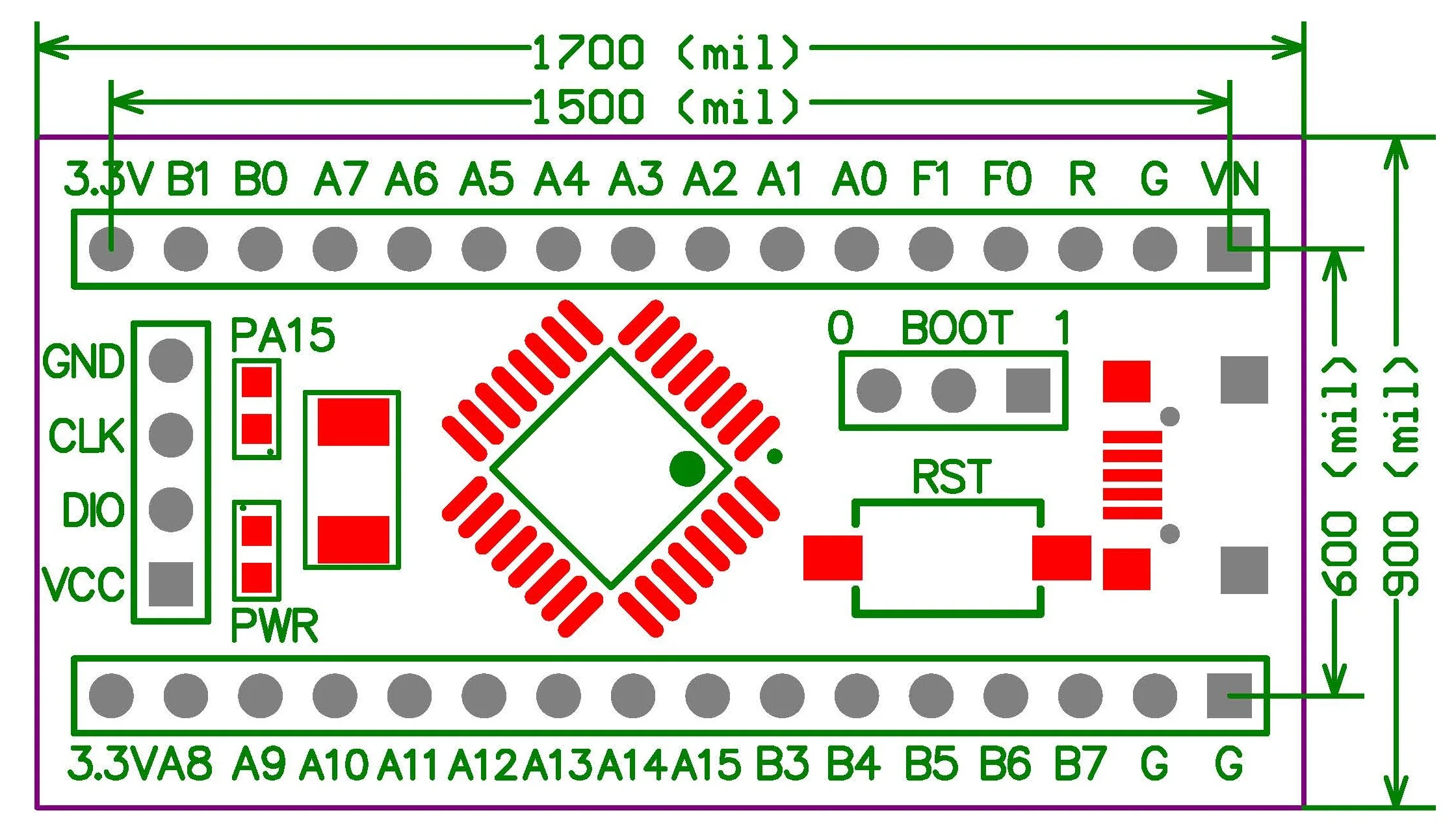 Stm32l051ระบบขั้นต่ำ Stm32l051k8t6 Core Board ใหม่ Arm Development Board การใช้พลังงานต่ำ