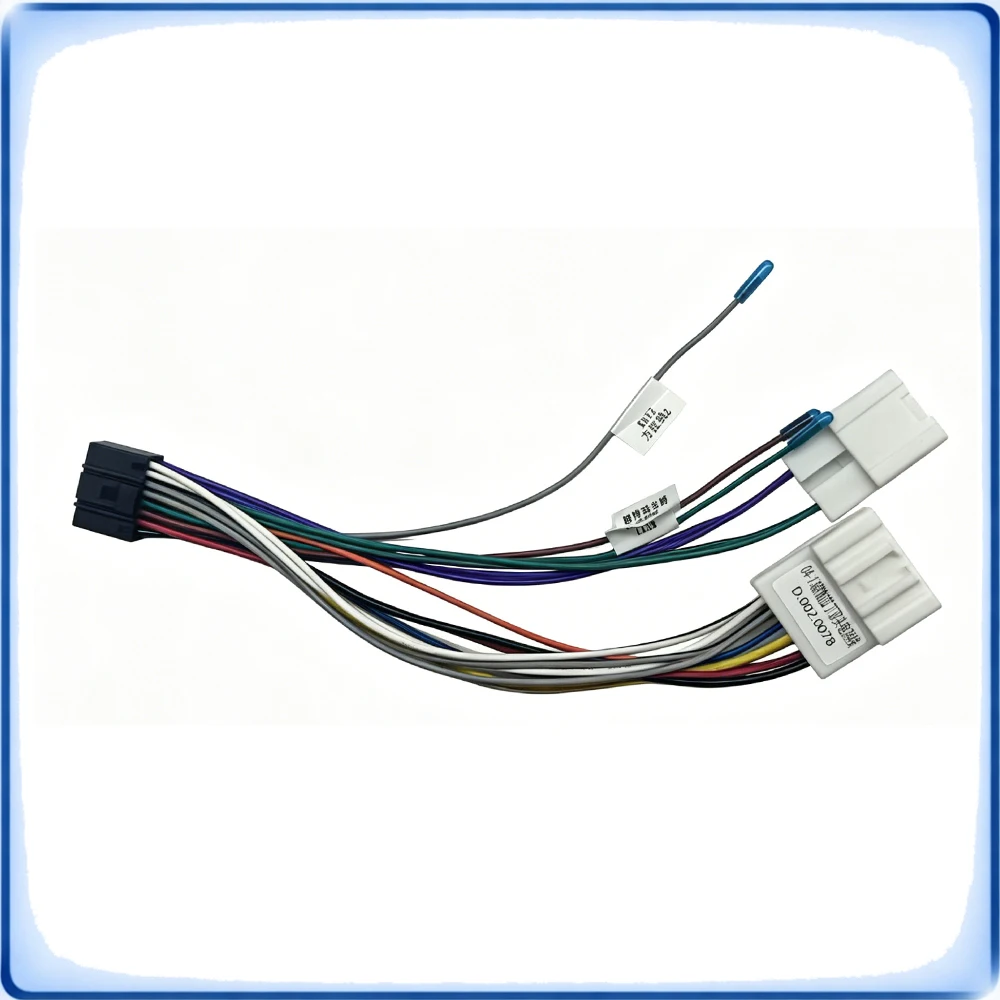

For Nissan Ruiqi / Paladin Dual Head Power Harness Cable ACC B+ GND Adapter for Android Car Stereo NP300 Navara D22 D23 Wiring