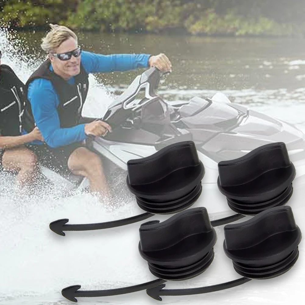 

4 шт. сливная пробка в сборе 292001352 292001320 292002024 Черная сливная пробка и уплотнительное кольцо, совместимое с SeaDoo Spark RXT GTI GTX Wake