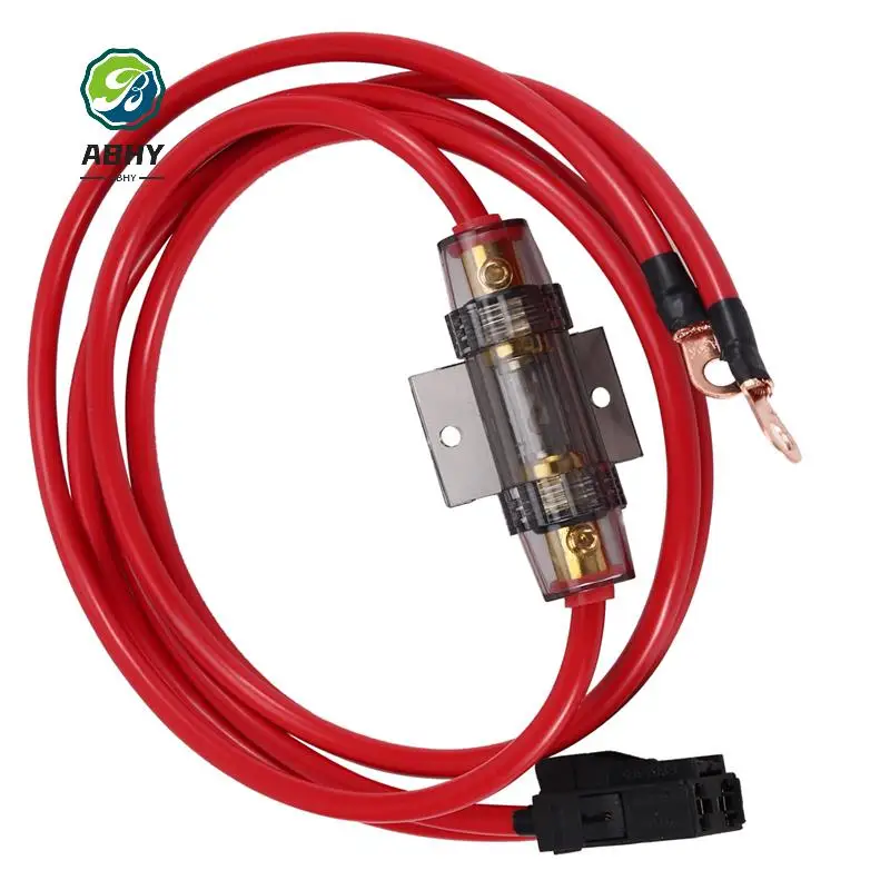 

ABHY-Amplifier Power Cord Independent Power Cord Plug 10Mm 2 Cable With A 5 Amp Fuse For BMW ID6 L7/Bo/BAUER