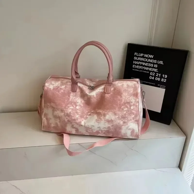 

Sewing Thread Solid Travel Duffels Canvas 2025 High Quality Large Capacity Bags for Women Zipper Solid Colors Travel Bags