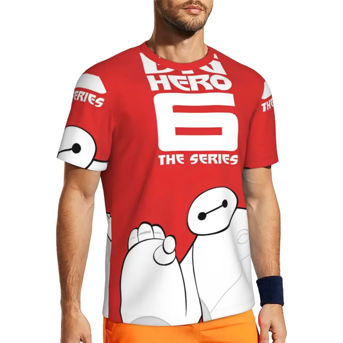 

Big Hero 6 Cartoon Running T Shirt Trending T Shirts Man Y2K Funny Tee Shirt Beach Short Sleeve Printed Top Tees