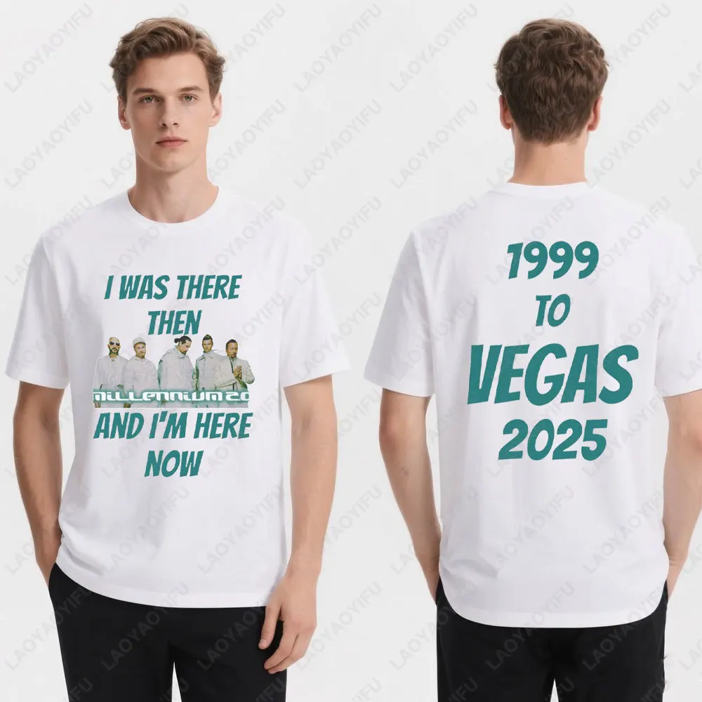 Camisas para hombres y mujeres, camiseta Backstreet Boys Millennium, camiseta de concierto I Was There, Camiseta de algodón Unisex, camisetas Vintage Vegas 1999