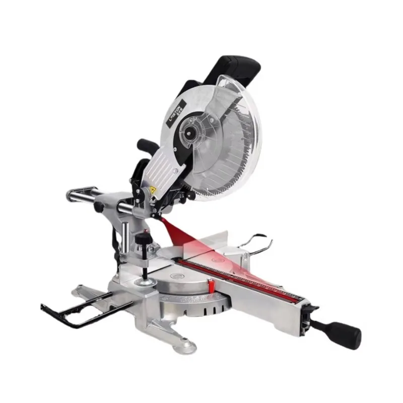 

12-Inch 2000-Watt Sliding Miter Saw - 45° Multi-Angle Inclined Cutting for Aluminum, Wood & Iron Pipes