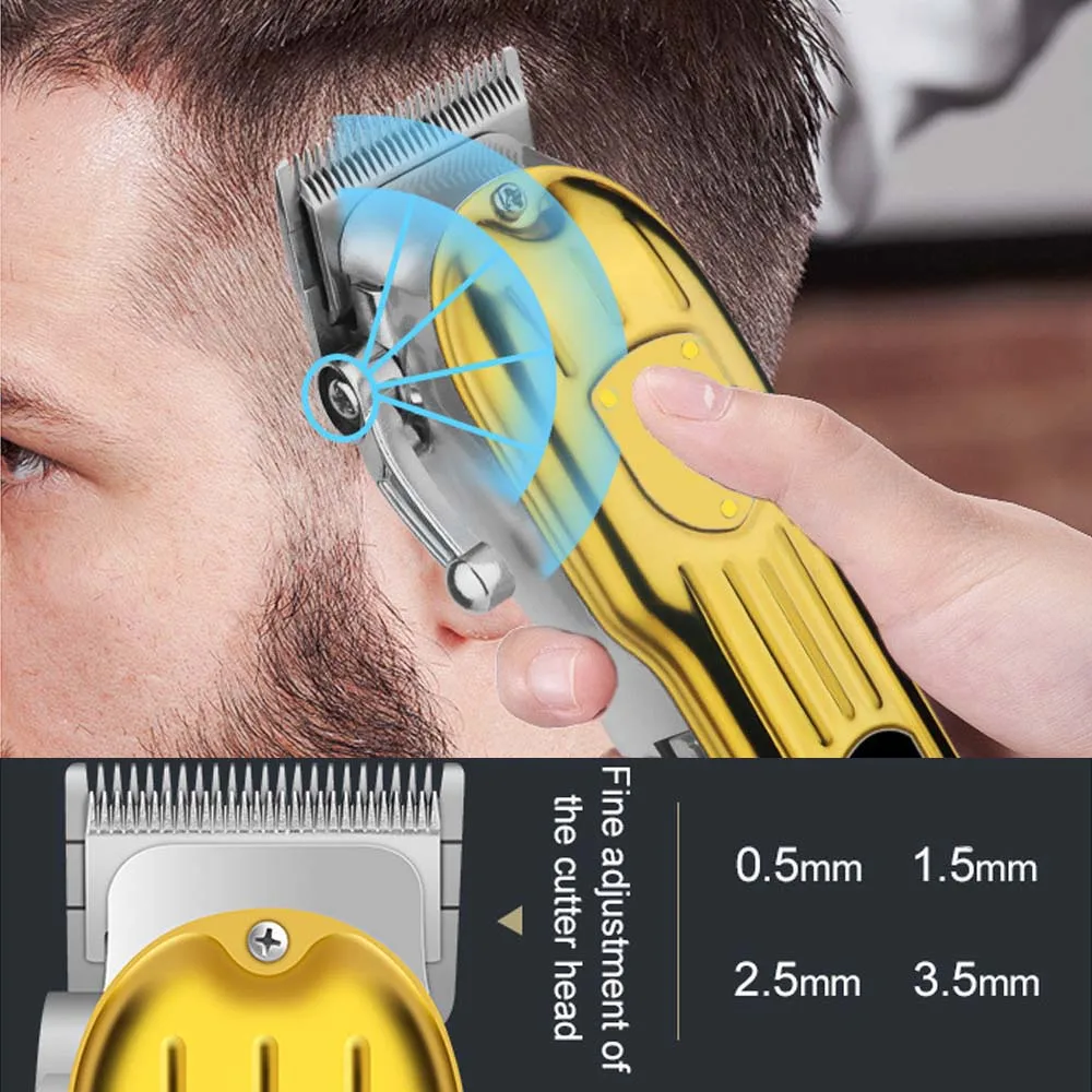 3 in1/1pc Hair Cutting Grooming Kit Professional Hair Clippers and Shaver Set Cordless Beard Trimming for Men image 6