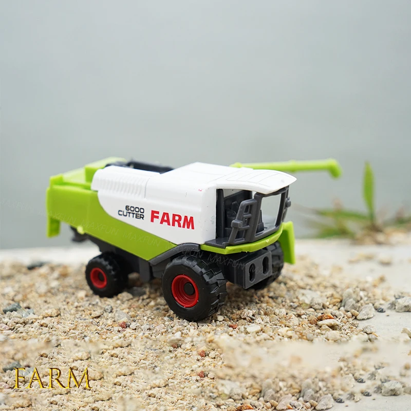 Mini Alloy Farmer Car Alloy Engineering Car Tractor Toy Model Farm Vehicle Belt Boy Toy Car Model Diecast Simulation Car