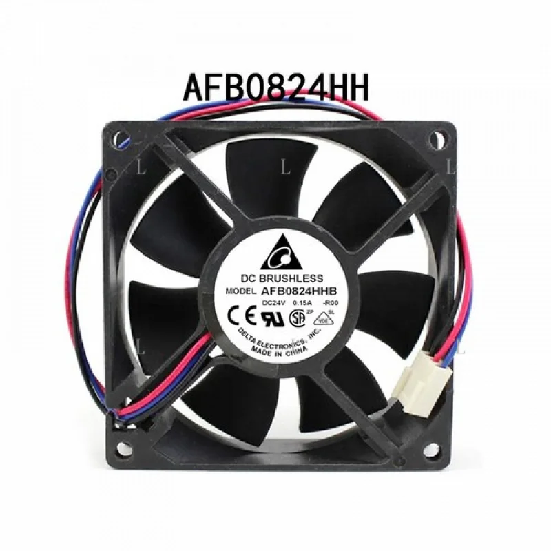 L untuk Delta 80*80*25mm AFB0824HH 24VDC 0.15A Kipas aliran aksial hemat energi asli