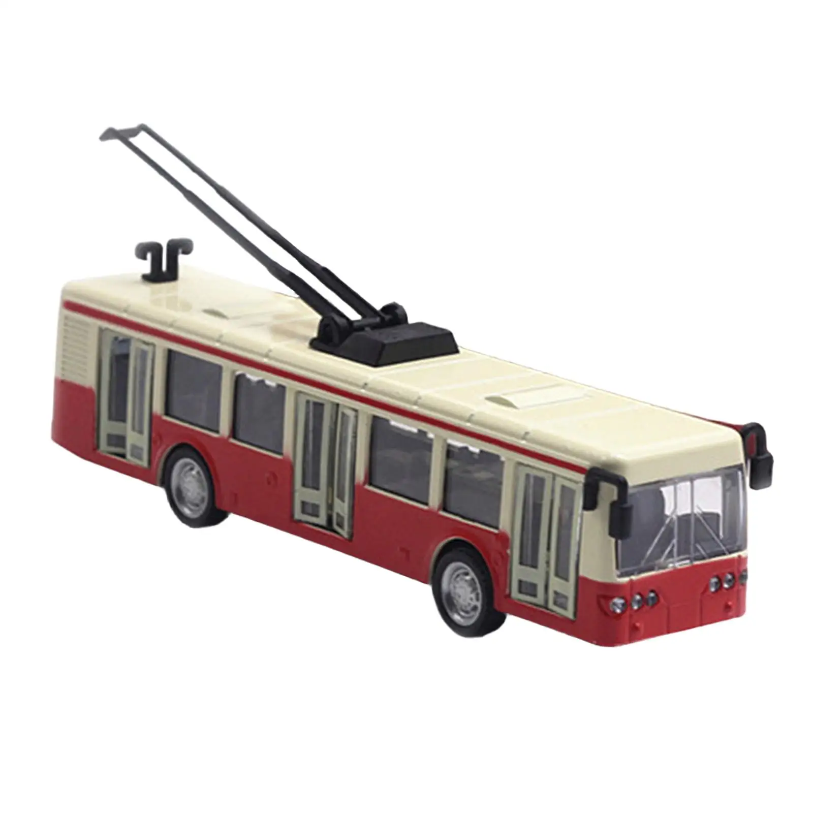 

Tram Model 1:90 Scale Interactive Collectible Decorative Metal Photography Prop Collectors Gift Realistic Transport Car Model