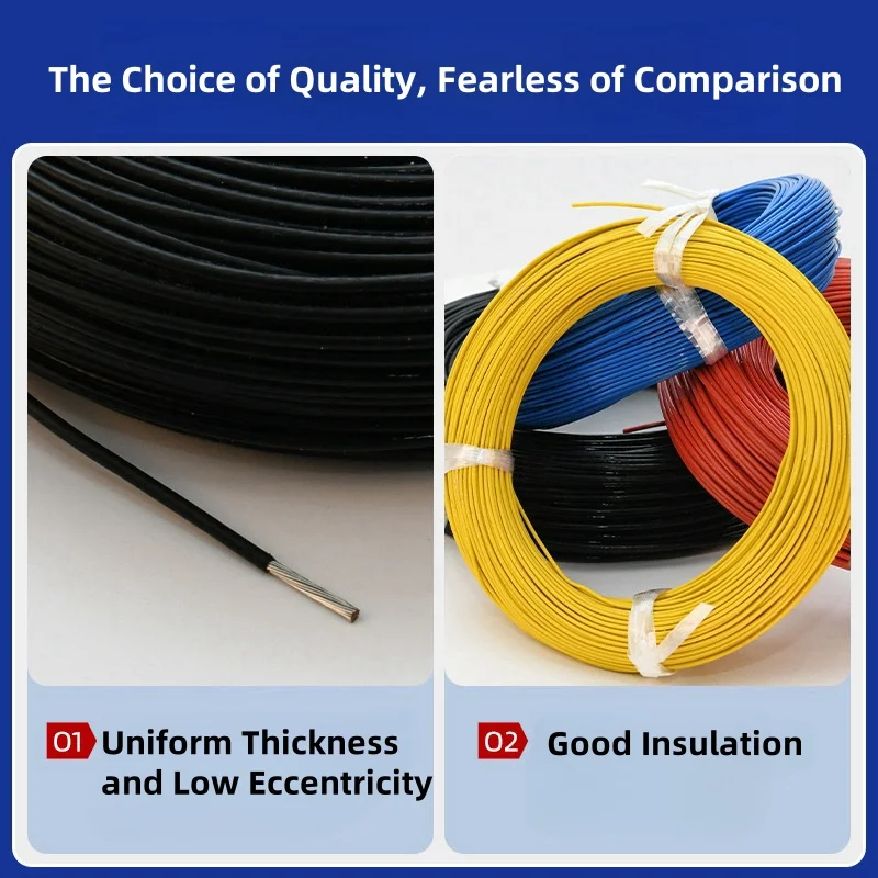 5/10m PTFE silver plated wire high temperature resistance 20 18 17 15 11AWG high temperature wire ground induction coil