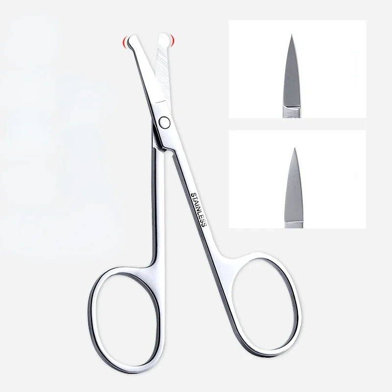 Stainless Steel Small Nail Tools Eyebrow Nose Hair Scissors Cut Manicure Facial Trimming Tweezer Makeup Beauty Tool