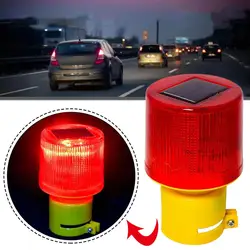 Solar LED Emergency Light Solar Traffic Tower Crane Warning Light LED Bulb Lamp For Construction Site Harbor Road Marine Lamp