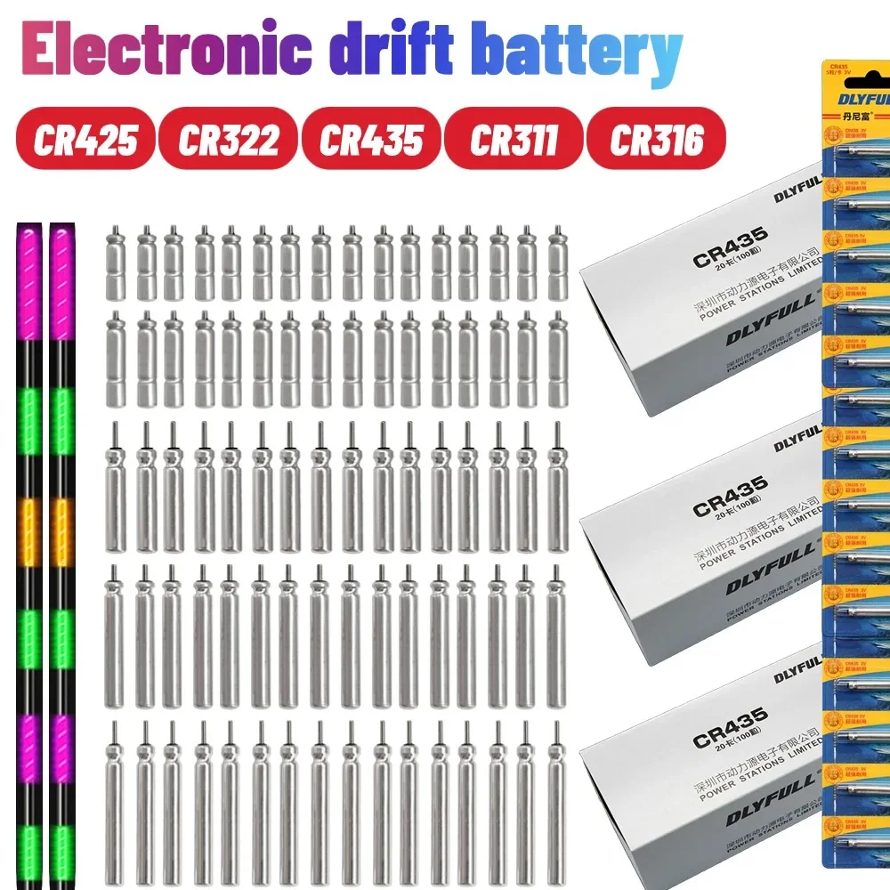 CR425/CR322/CR435/CR311/CR316 Batteries Electronic Fishing Float Battery Night Light Batteries LED Floating Tackle Accessories