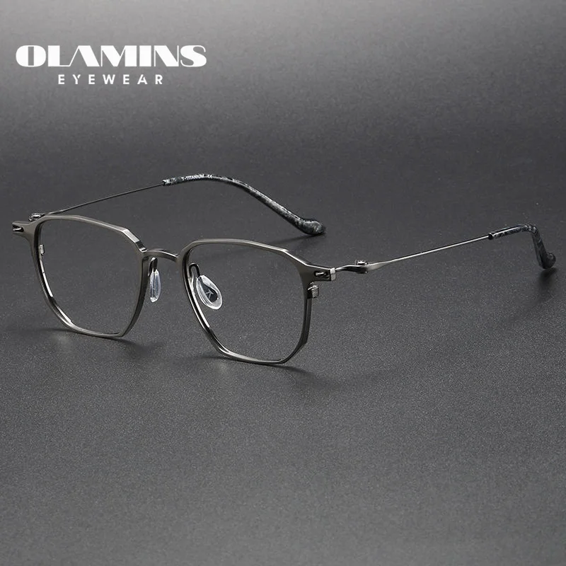 

OLAMINS​ High Quality Round Blue Light Blocking Glasses Eyewear Frame Optical Unisex Luxury Trendy Eyeglasses Frame 202317