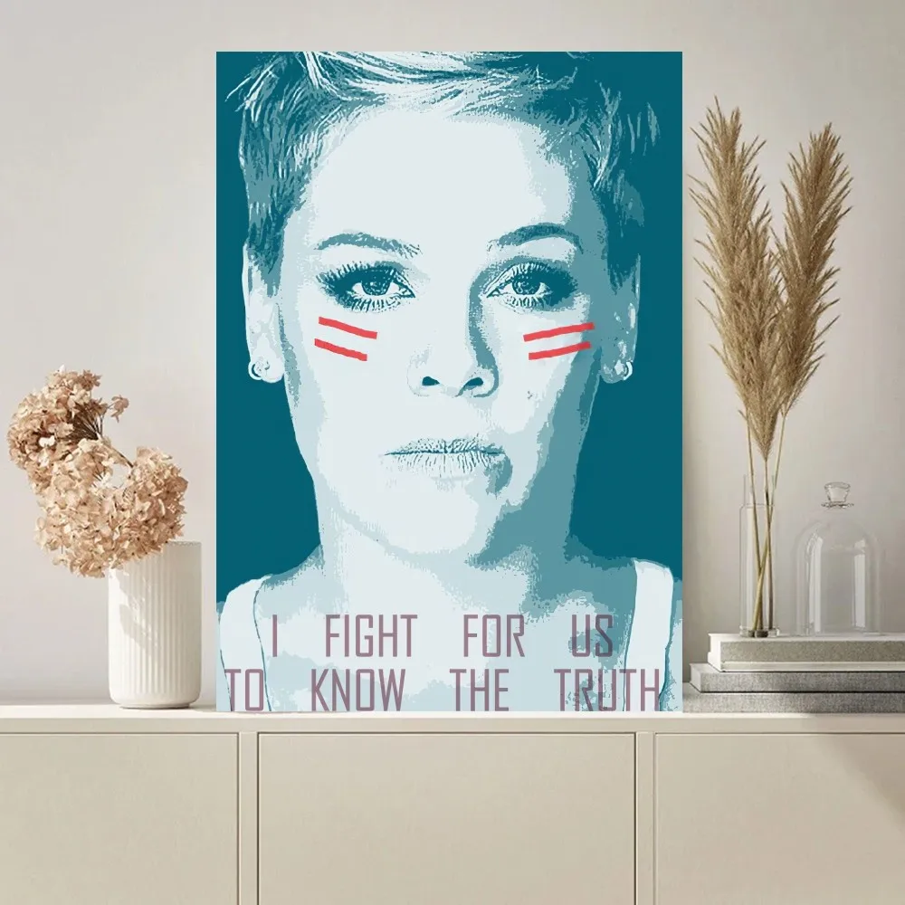 Singer P!Nk Poster dipinti sull\'immagine della parete per la decorazione della stanza della pittura d\'interni del soggiorno