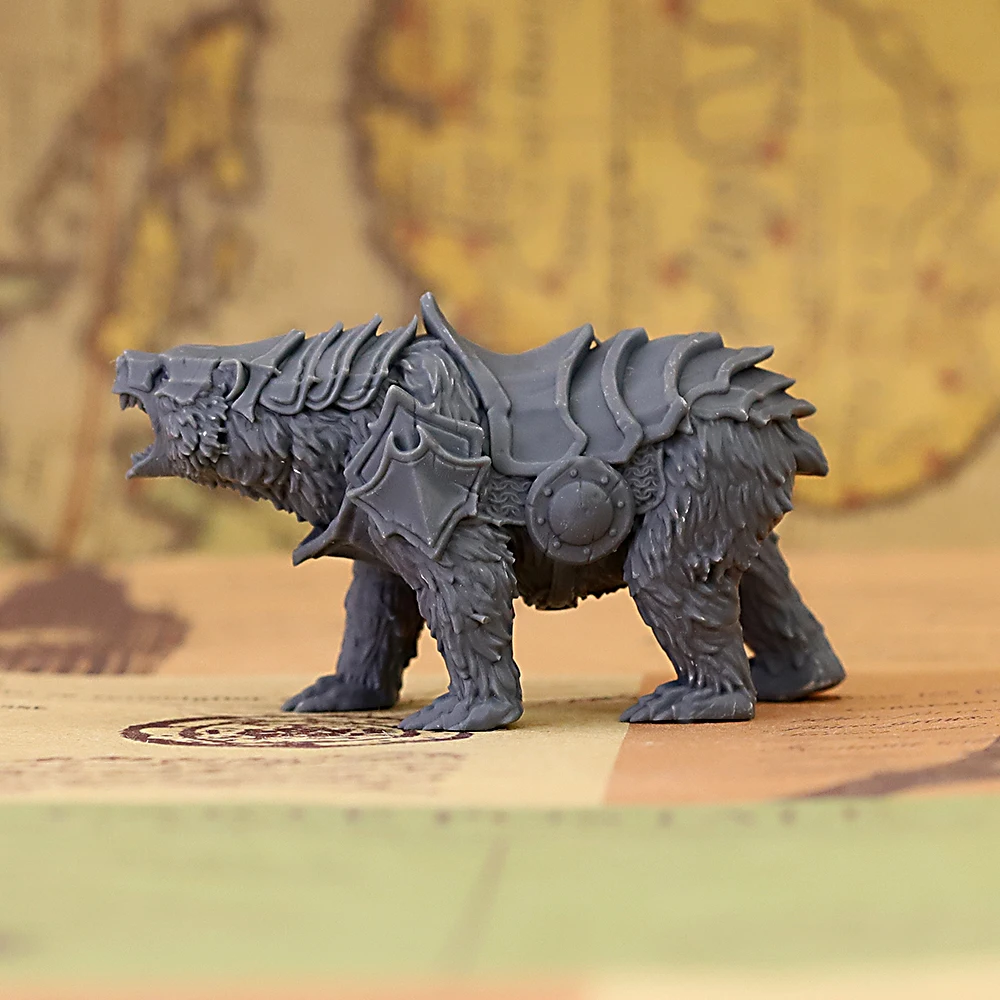 Board Game Live - Миниатюрная фигурка «Бронированный воин-медведь», изготовленная из