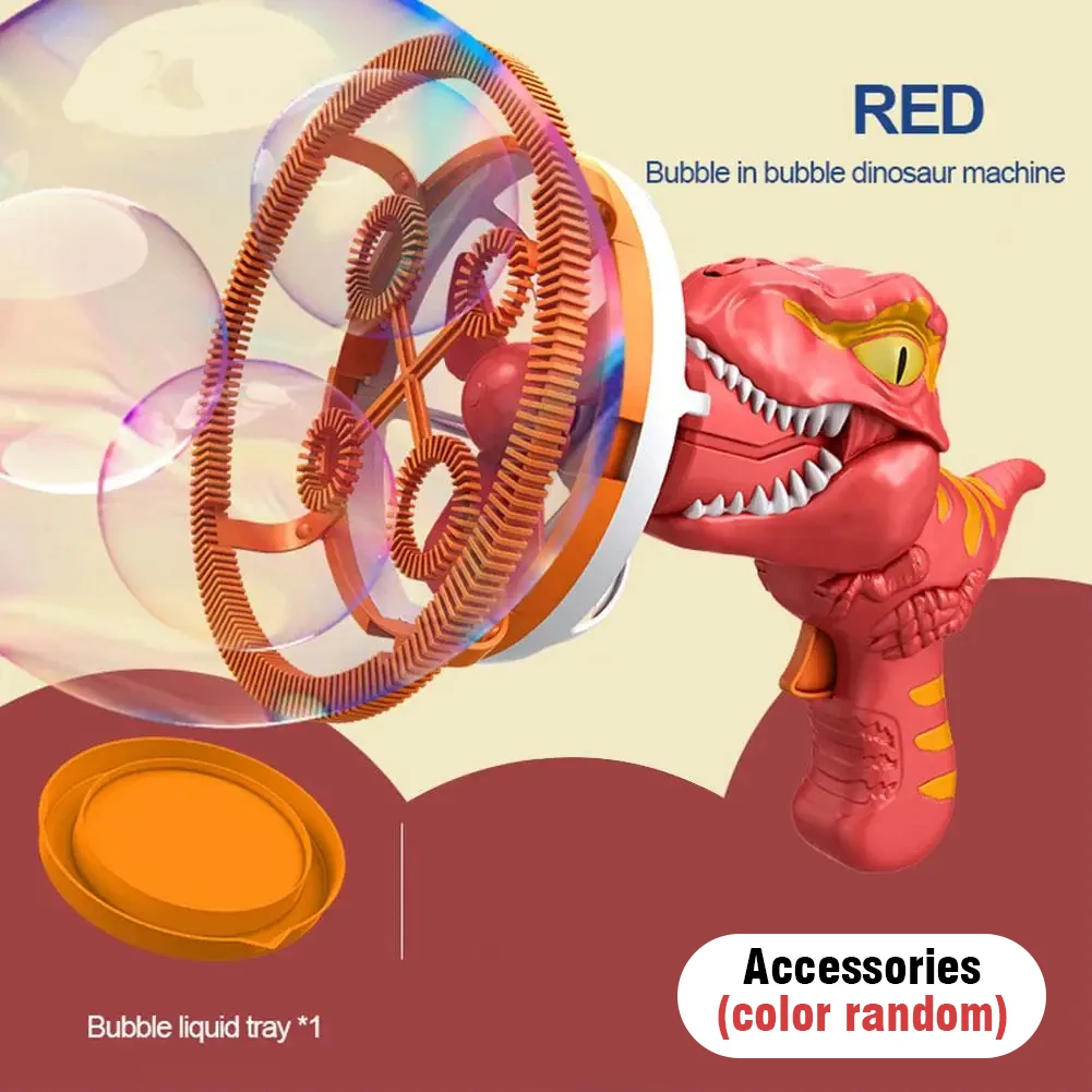 Máquina De Burbujas Con Forma De Dinosaurio – Ventilador De Dos Velocidades Y Burbujas Automáticas