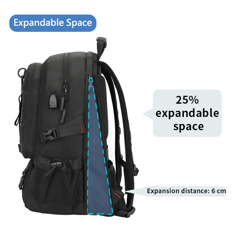 Imagem -04 - Swicky Mochila Impermeável para Homens Mala de Viagem Casual para Negócios Mochilas Escolares para Meninos Moda Multifuncional 15.6 17.3