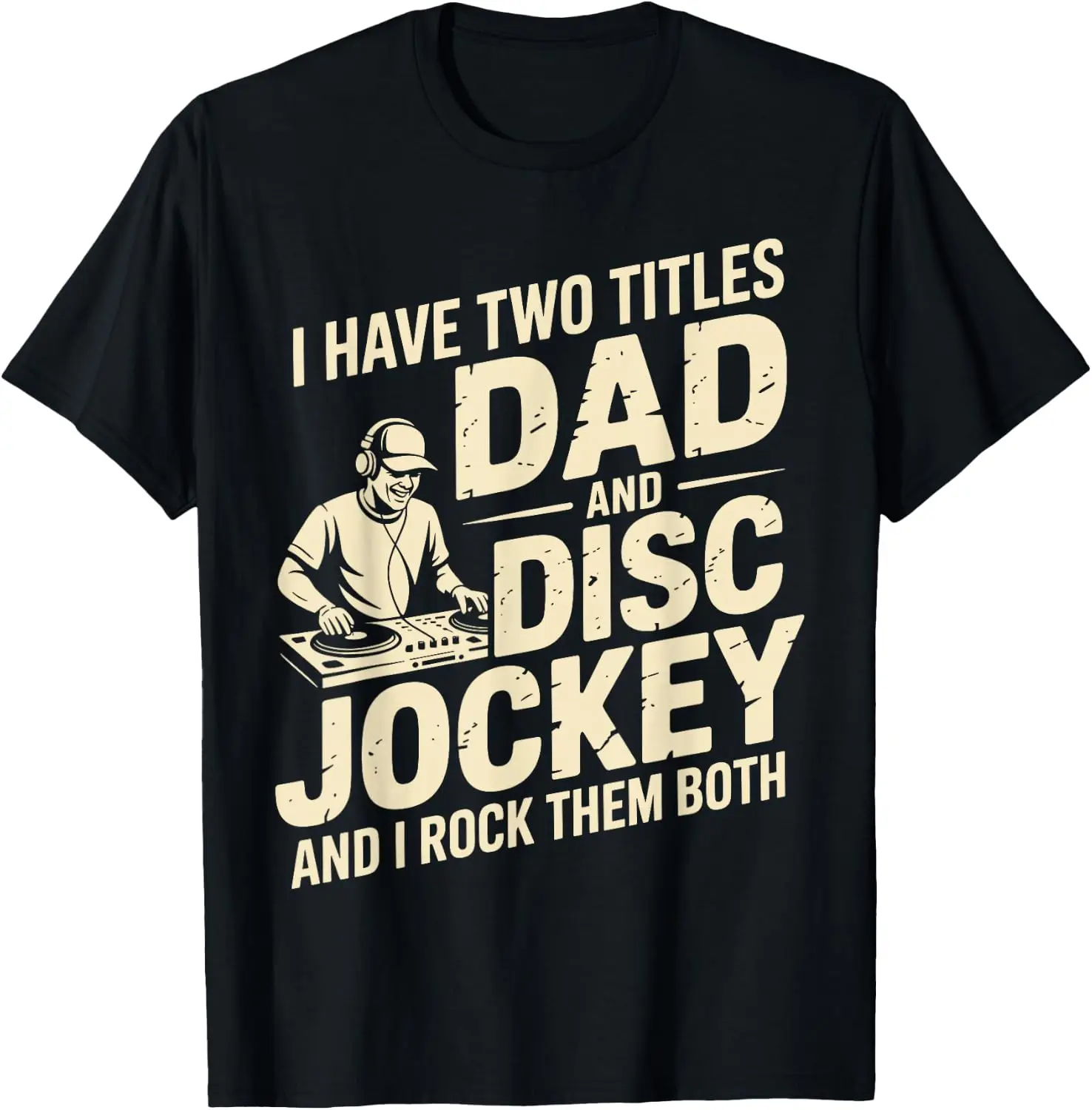 Best Costume For Dad Father Men Disc Jockey Headphones DJ T-Shirt Cute Halloween Pumpkin Short-Sleeve Tee: Fun, Breathable, Pure Cotton, Stylish—Perfect for Sports, Lounging, or Casual Wear.