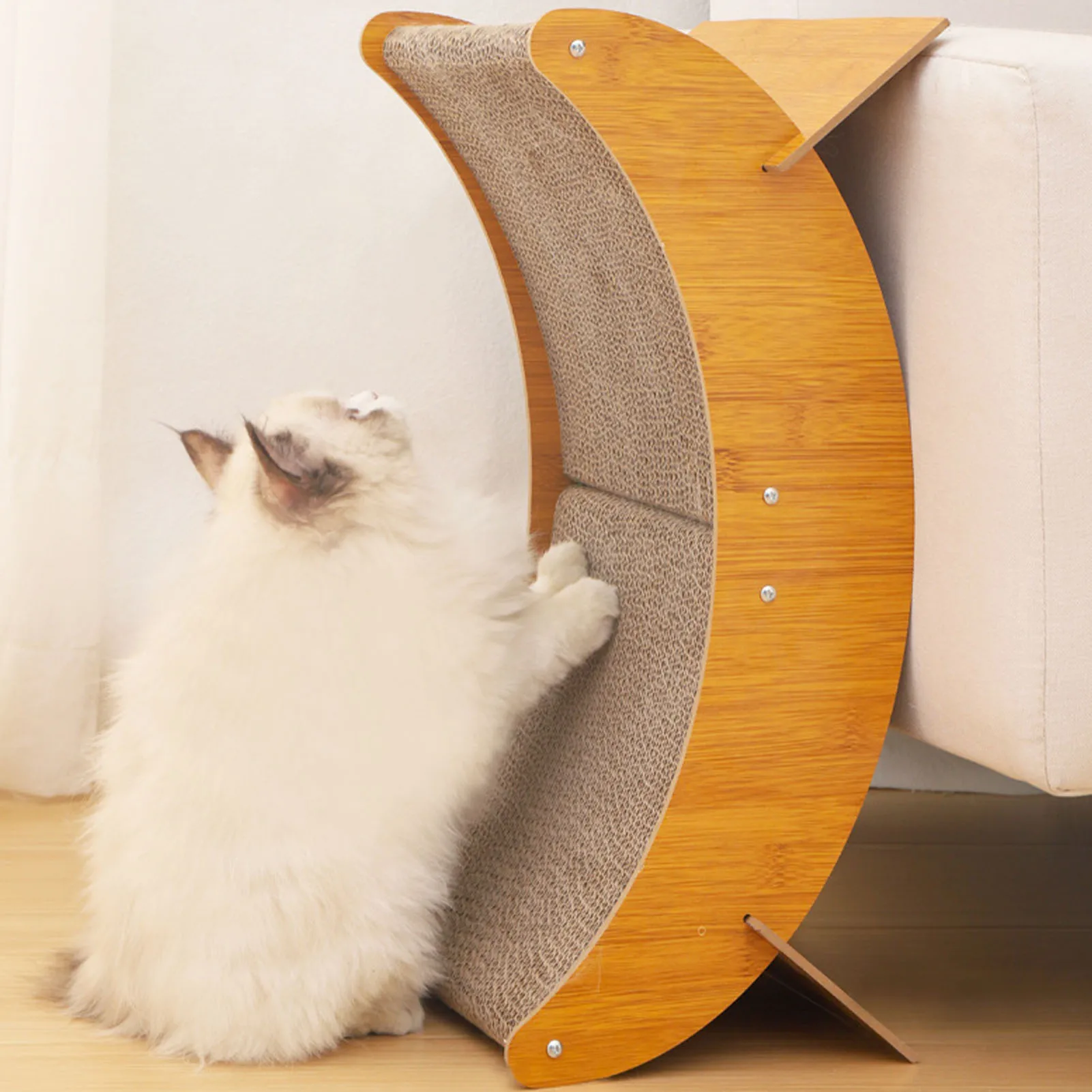 Refill Cat Scratching Pad Cat Scratcher Cardboards Durable Corrugated Paper Multifunctional Cat Scratch Pad Replacement