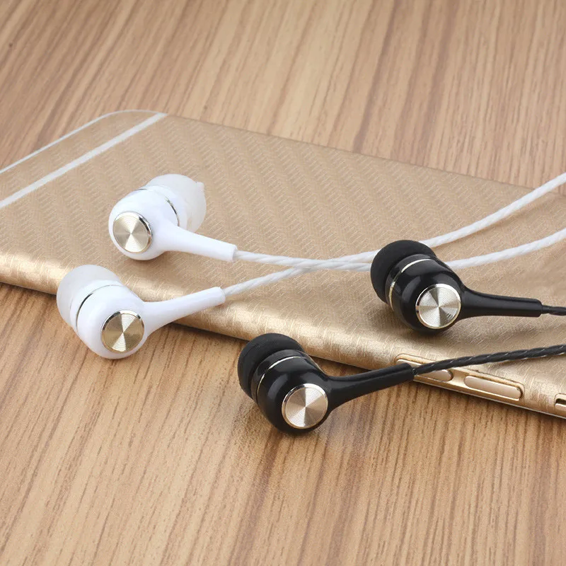 

3.5mm Headphones Sports Wired Earphones HIFI Bass Wired Earbuds in-Ear Headset Game Subwoofer with Mic Handsfree Call for Phones