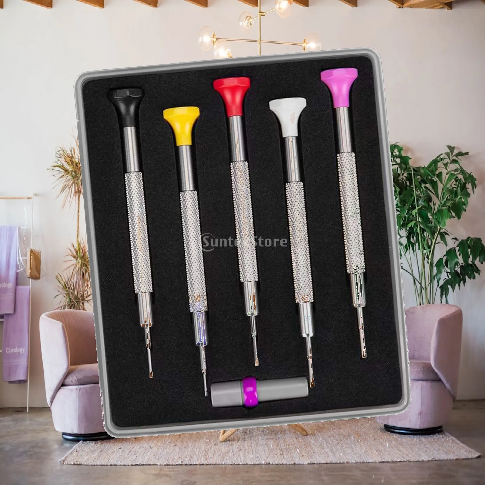 Mini Watch Screwdriver Set 5pcs Stainless Steel Precision Jewelry Repair Kit Micro Screwdrivers for Electronics Eyeglass Watch