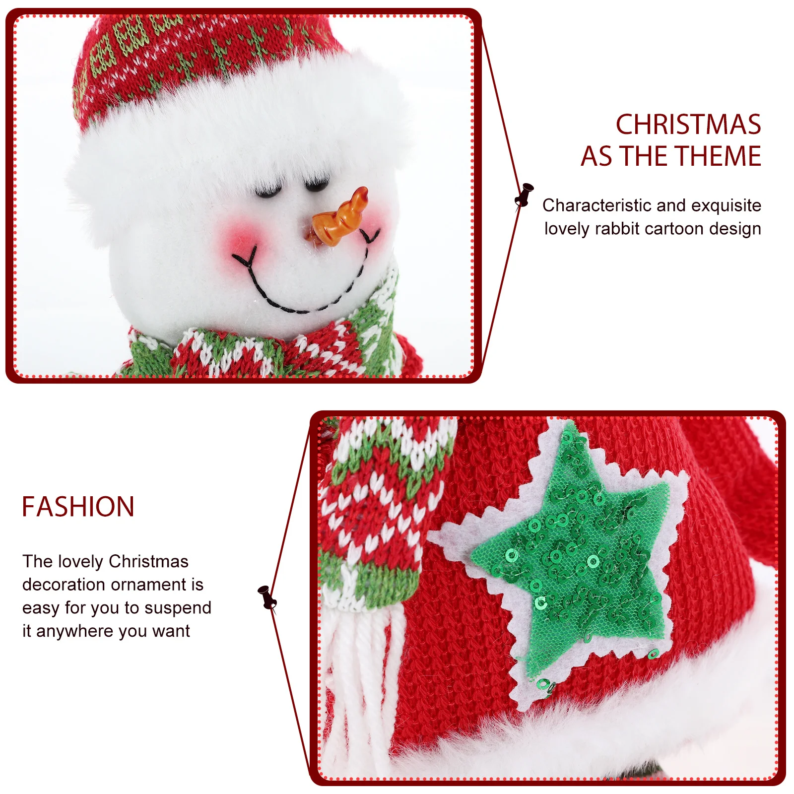 

Christmas Tree Hanging Ornament Decor For Home Party Door Xmas Pendant Festive Decoration Yuletide Garland