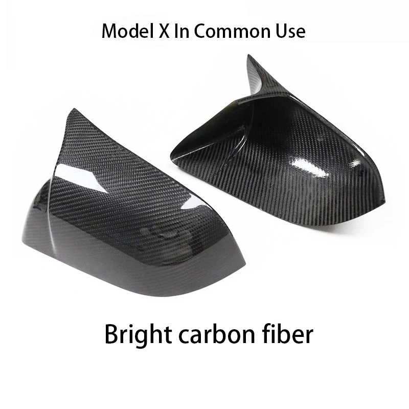 Voor Tesla Modelx/S Achteruitkijkspiegel Hoes Echt Koolstofvezel Hoorn Spiegelschaal Omkeerspiegelkap Auto Modificatie Accessoires