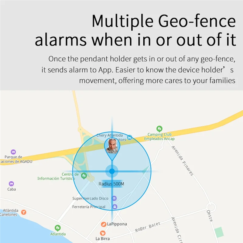 Nuovo ciondolo localizzatore GPS 4G V45 per bambini anziani Mini GPS localizzatore personale sveglia orologio parlante impermeabile (rosso)