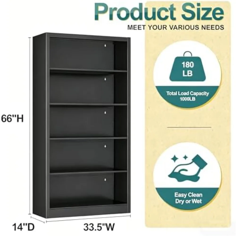 Metal Bookshelf, 66