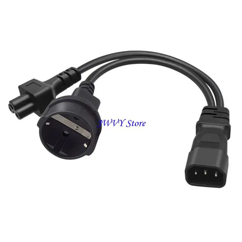 573A C14 a C5 +EU4.8mm, 32cm C14 Splitter Macho para C5 +EU4.8mm Power feminino y Splitter