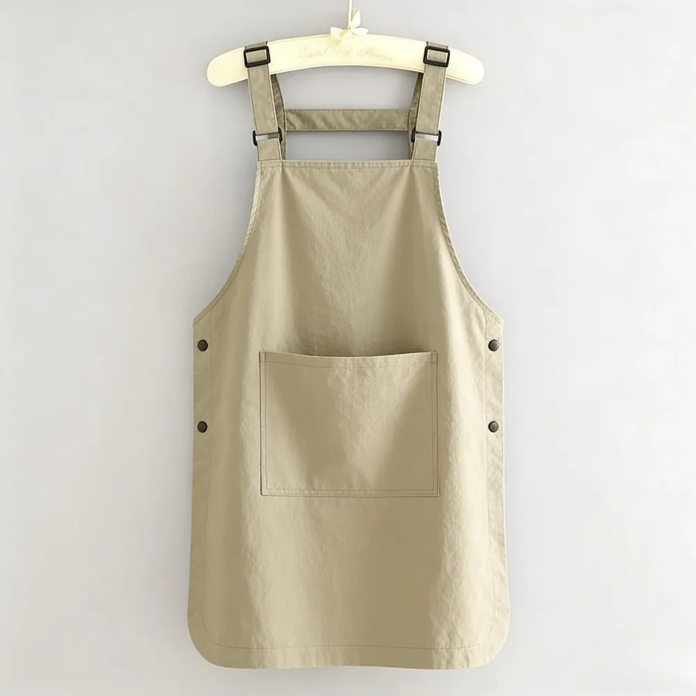 

Japanese Style Water Repellent Work Apron Smock for Kitchen Coffee Shop Household Cleaning Cooking Unisex Wearable Apron