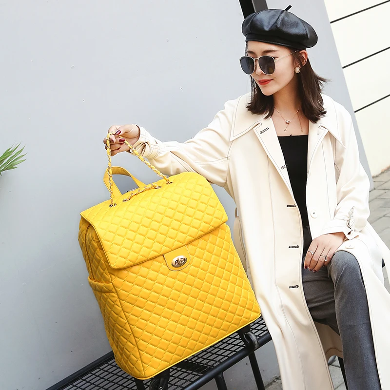 

New 20-Inch Lightweight Pullman Travel Bag Waterproof All-Terrain Wheel Durable Ox Cloth Zipper Closure ex Lage Bag