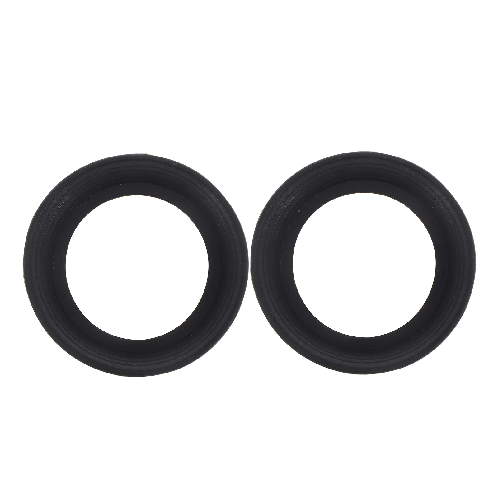 

2 Pcs Microscope Eyepiece Cover Cup Rubber Guard Blindfold Eyecup Binoculares Black