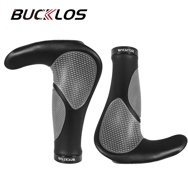 

BUCKLOS Bike Handlebar Grips Extended Lock on Cycling Handle Bar Cover Ergonomic MTB Anti-Slip Grips Bicycle Parts