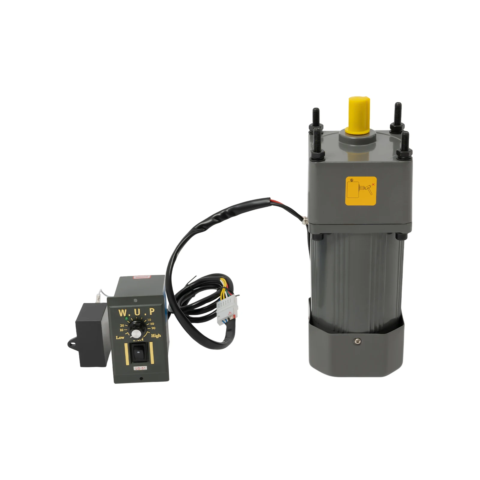 Motore a velocità variabile da 250 W, uscita 270 giri/min, riduzione dell'ingranaggio 1:5, lega di alluminio pressofusa durevole, cuscinetti a basso attrito per un fluido