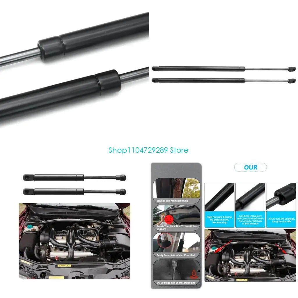 

D8KE 2pcs Car Bonnet Lift Supports Shock Damper 30649516 95359 2040683 for V70 XC70 Hood Gas Spring Struts