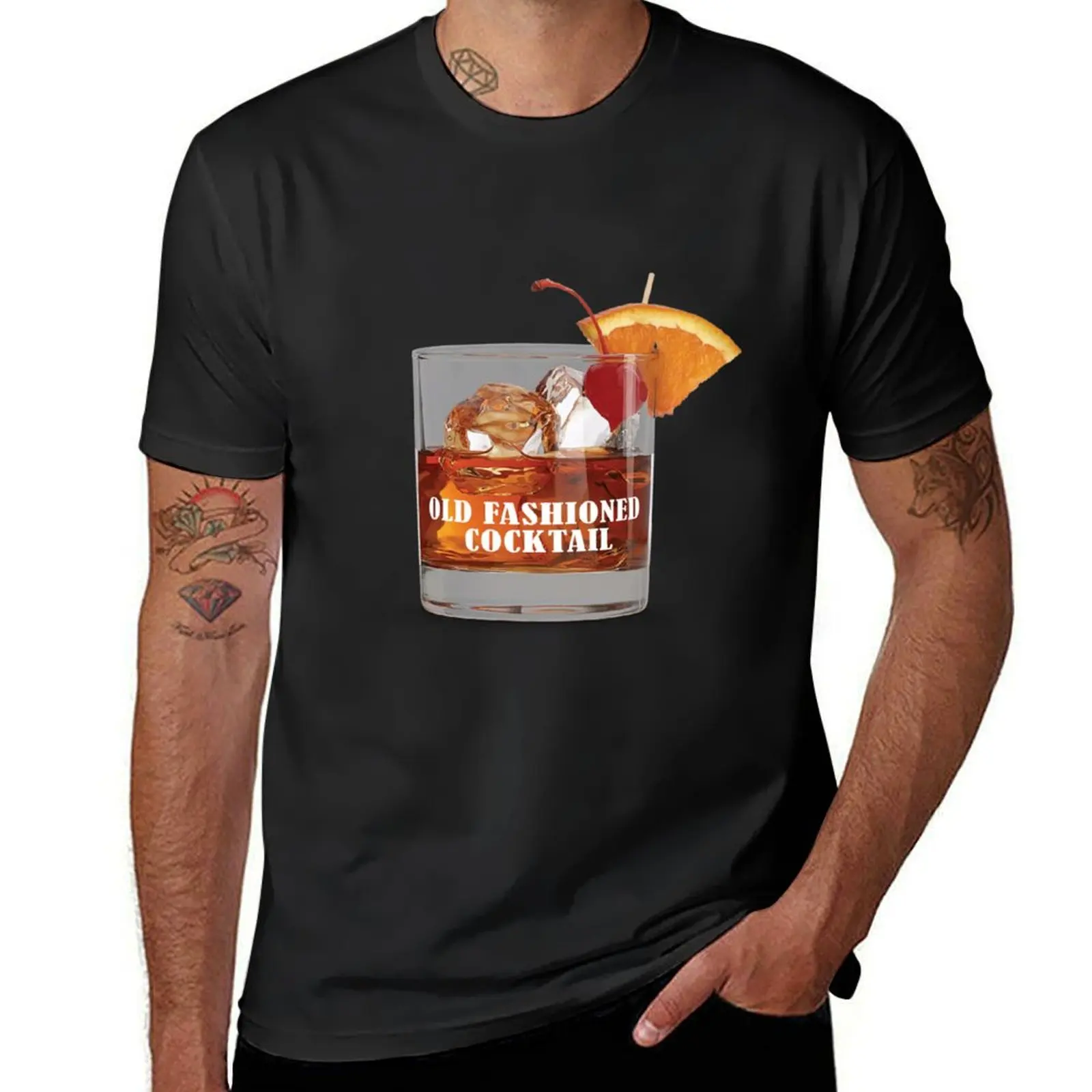 

Old Fashioned Cocktail T-Shirt animal prinfor boys sports fans customs design your own fitted t shirts for men