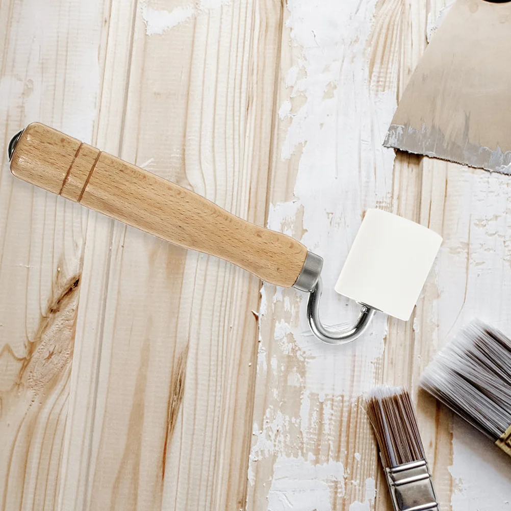 Rullo per cucitura per carta da parati da 2 pezzi, rullo a pressione piatto durevole, impugnatura ergonomica per la decorazione domestica, nastro fai da te e strumento fonoassorbente