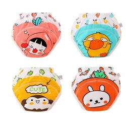 4 Pcs Baby Cotton Training Pants Panties Baby Diapers Reusable Cloth Diaper Nappies Washable Infants Children Underwear