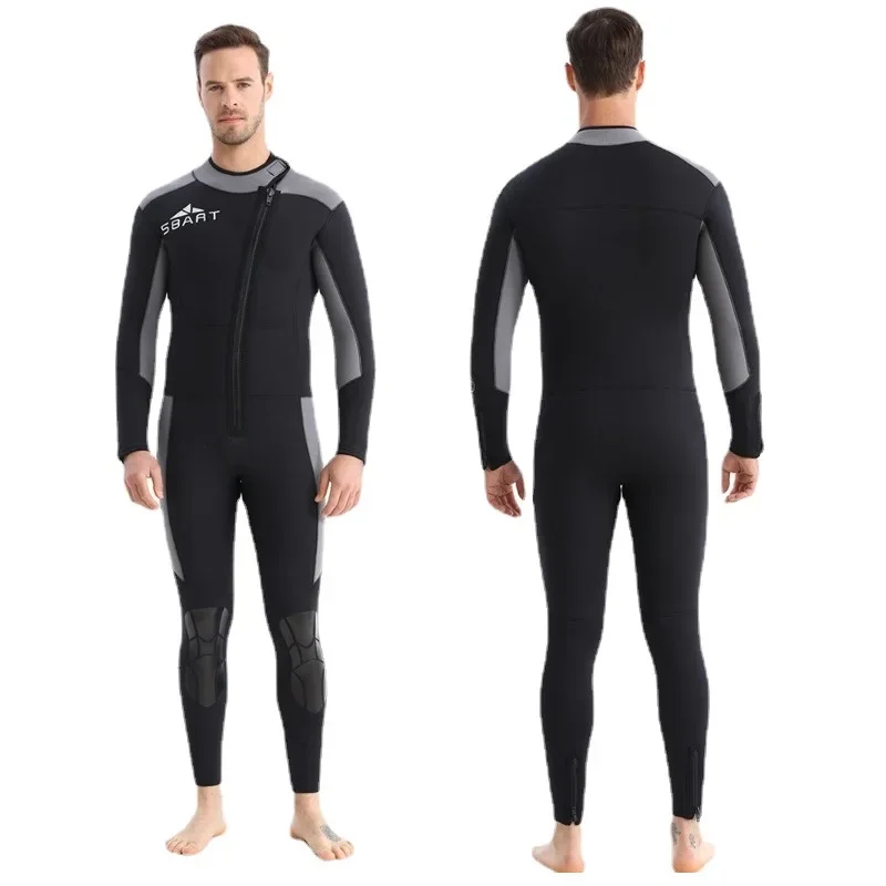 1.5mm One-Piece Neoprene Diving Suit Winter Long Sleeve Men Wetsuit Prevent Jellyfish Snorkeling Suit