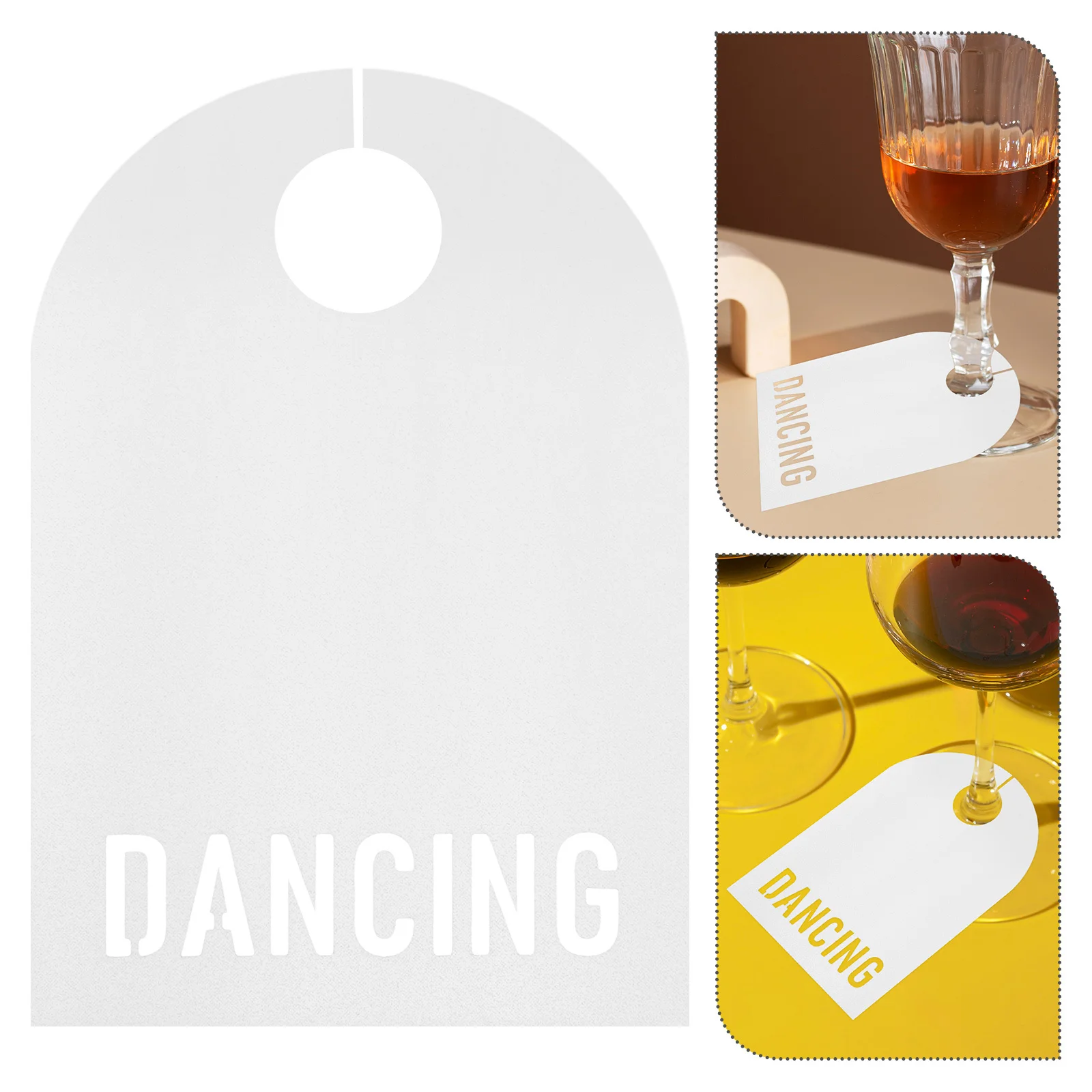 

50pcs Wine Glass Name Place Tags White Paper Drink Labels For Parties Wedding Birthday Summer Dancing Event Decorations -